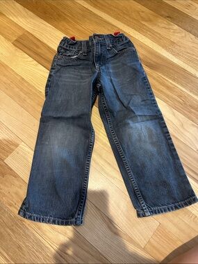 Kids wrangler Dark Wash Straight-Leg Jeans